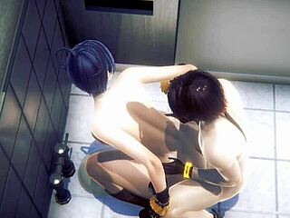 Genshin Impact hentai: Японско хардкор порно видео, включващо анални игри на Xialings в тоалетна