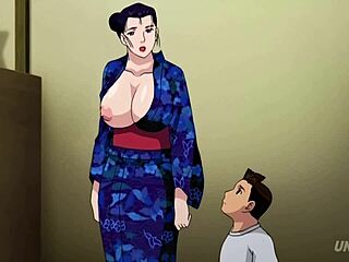 Ο θετός γιος και η θετή αδερφή εξερευνούν τις επιθυμίες τους με τη μητριά τους σε ένα ταμπού βίντεο Hentai