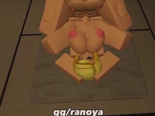 Avatarul Roxx cu un penis mare domină o prostituată