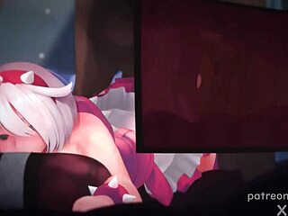 Beautiful Elphelt Valentine from Guilty Gear in a hot hentai slideshow.