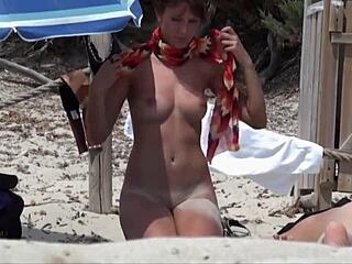 Voyeur captures young nude woman on hidden cam