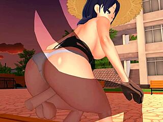 Ejaculation and pleasure in this 3d hentai with a good girl gardener