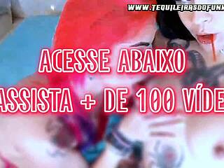Sexy Brazilian babes Debora Fantine and Ariel Bolv in a live bi female video