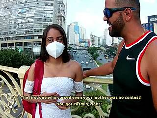 Masturbating in the center of So Paulo, Yasmin Warren agrees to fuck Tony Tigrio