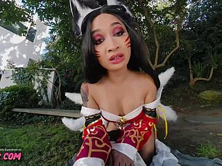 Ari cosplay turns into a hot VR porn with Xxx parody