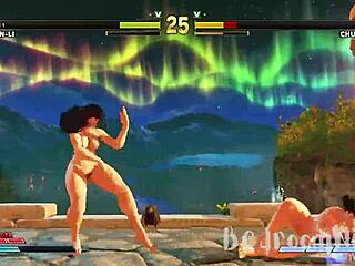 Chun Li's sensual disrobing - Street Fighter anime rendition