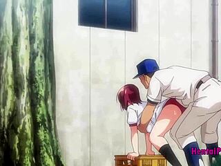 Polna prsi anime najstnica izpolnjuje svoje fantazije s svojim trenerjem